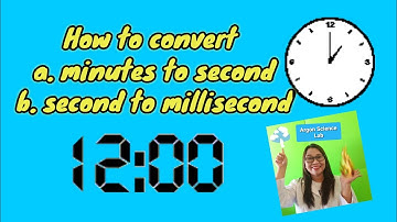 How to convert minutes to second and second to millisecond