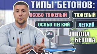 Какие бывают типы бетона?