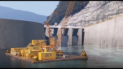 DCN Diving  Colombia Ituango Dam Recovery Project 3d Animation