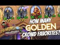 HOW MANY Golden Crowd Favorites?! Owning with Captain Eudora - Hearthstone Battlegrounds