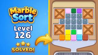 🔴 Marble Sort! - Color Puzzle | Level 126 Walkthrough & Solution 🧩