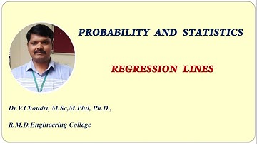 Regression Lines in Probability and  Statistics Problems