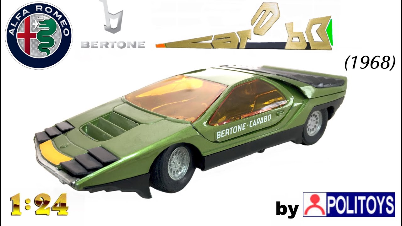Alfa Romeo Bertone Carabo by Politoys - YouTube
