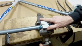 Rolling Out Bike Frame Dents With Frame/Tube Blocks