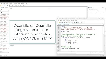 STATA: plotting and interpreting quantile on quantile for Non-Stationary Variables