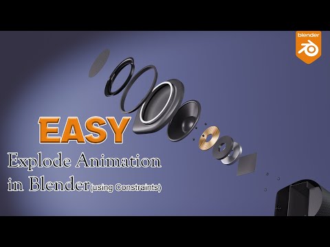 Create Explode Animation in Blender with Constraints