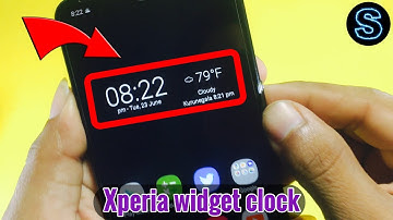 How to add digital clock widget with Sony Xperia™ look and feel to your android phone