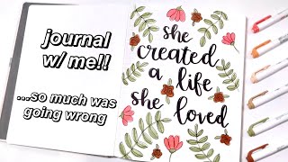 starting my 24th journal (things kept going wrong ...but we powered through) | JOURNAL SET UP!!