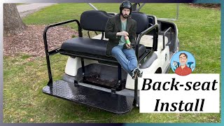 Golf Cart Rear Seat Install