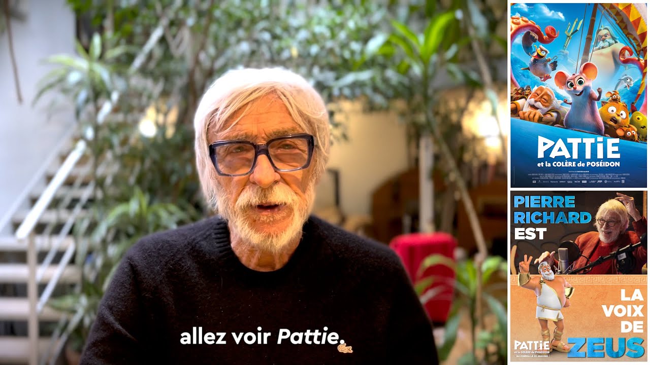 Pierre Richard est la voix de Zeus dans Pattie et la colère de Poséidon