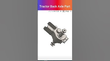 Tractor Back Axle Part #shorts #shorts #shortsfeed #cadmonkeys #solidworks #tractor