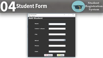 Student Registration Form | Student registration System in java part4