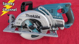 Makita 7 1/4 Rear Handle 36V Circular Saw XSR01PT Review and Demonstration