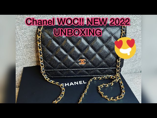 CHANEL Black Caviar with Gold Hardware Passport Holder Wallet - Bellisa