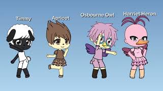 Timmy Time (But With Apricot Osbourne Owl And Harriet Heron)