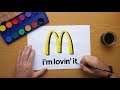 How to draw a McDonald's logo - i'm lovin' it