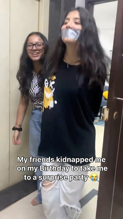 Introvert girl taken to her surprise bday party