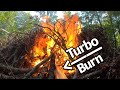 Burning and Cleaning up Felled Tree Top -  Fun Creek Adventure