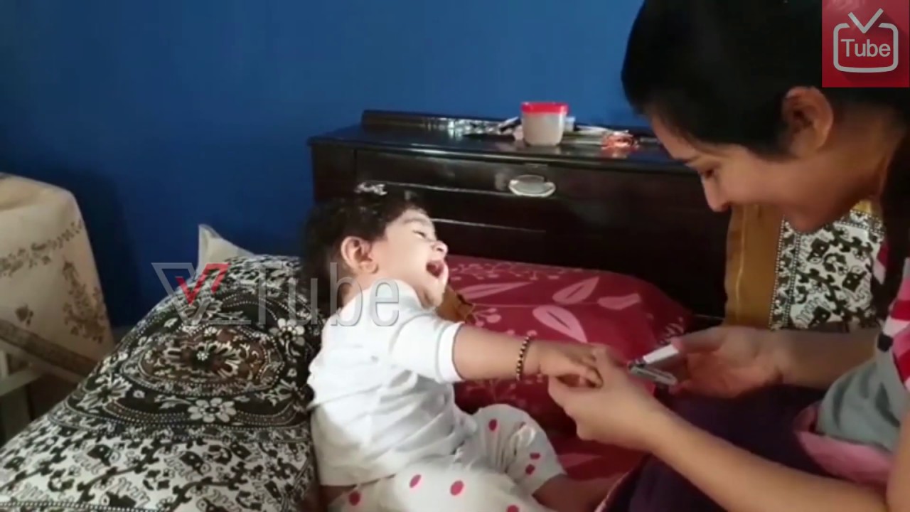 Radhika Pandit Doing Nail Cutting Session To Her Daughter  Ayra Yash Cute Moments  2020