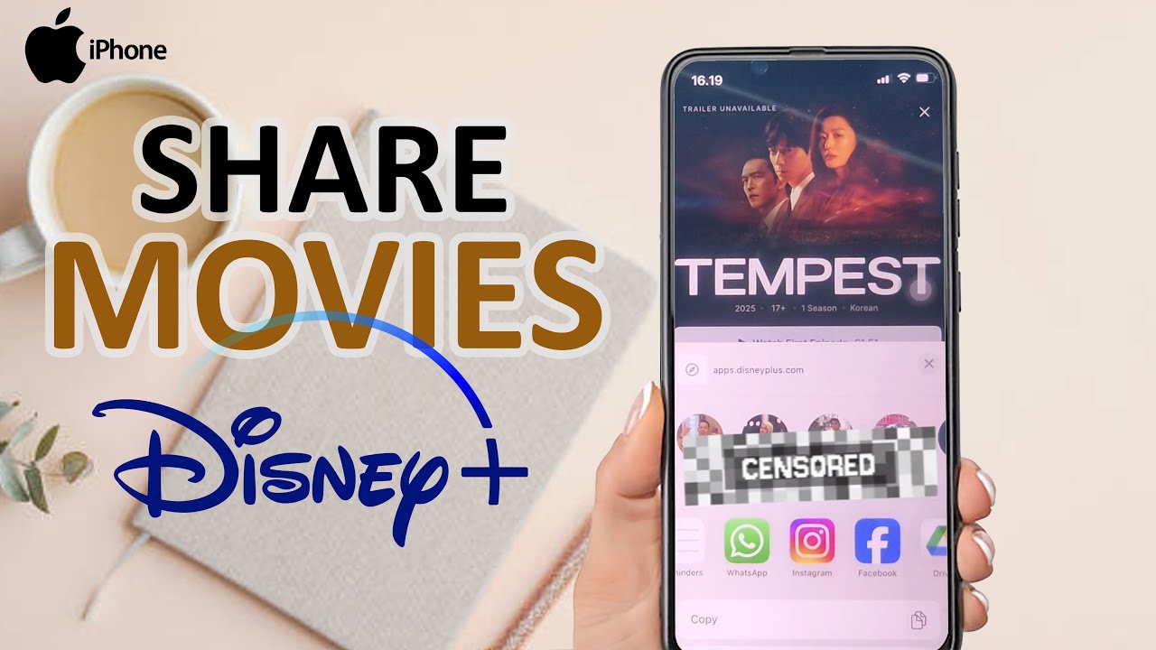 How To Share Movies In Disney+ On iPhone - YouTube