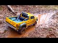 Dually autobot bee st in mud w insane power  3100 kv 4s 4x4  rc adventures