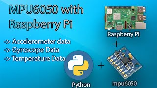 MPU6050 with Raspberry Pi using python in easiest way | Accelerometer | Gyroscope | Temperature