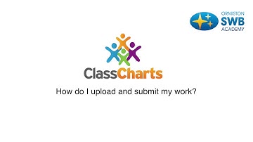 How do I upload and submit my work on ClassCharts?