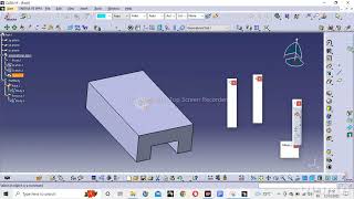 2D to 3D conversion using Boolean operation in CATIA V5 #boolean#catia #automotive #design #plastic