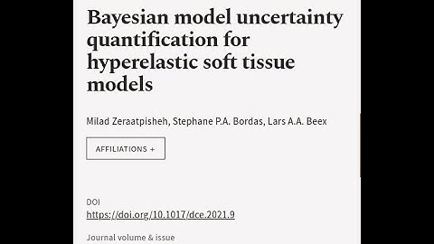 Bayesian model uncertainty quantification for hyperelastic soft tissue models | RTCL.TV