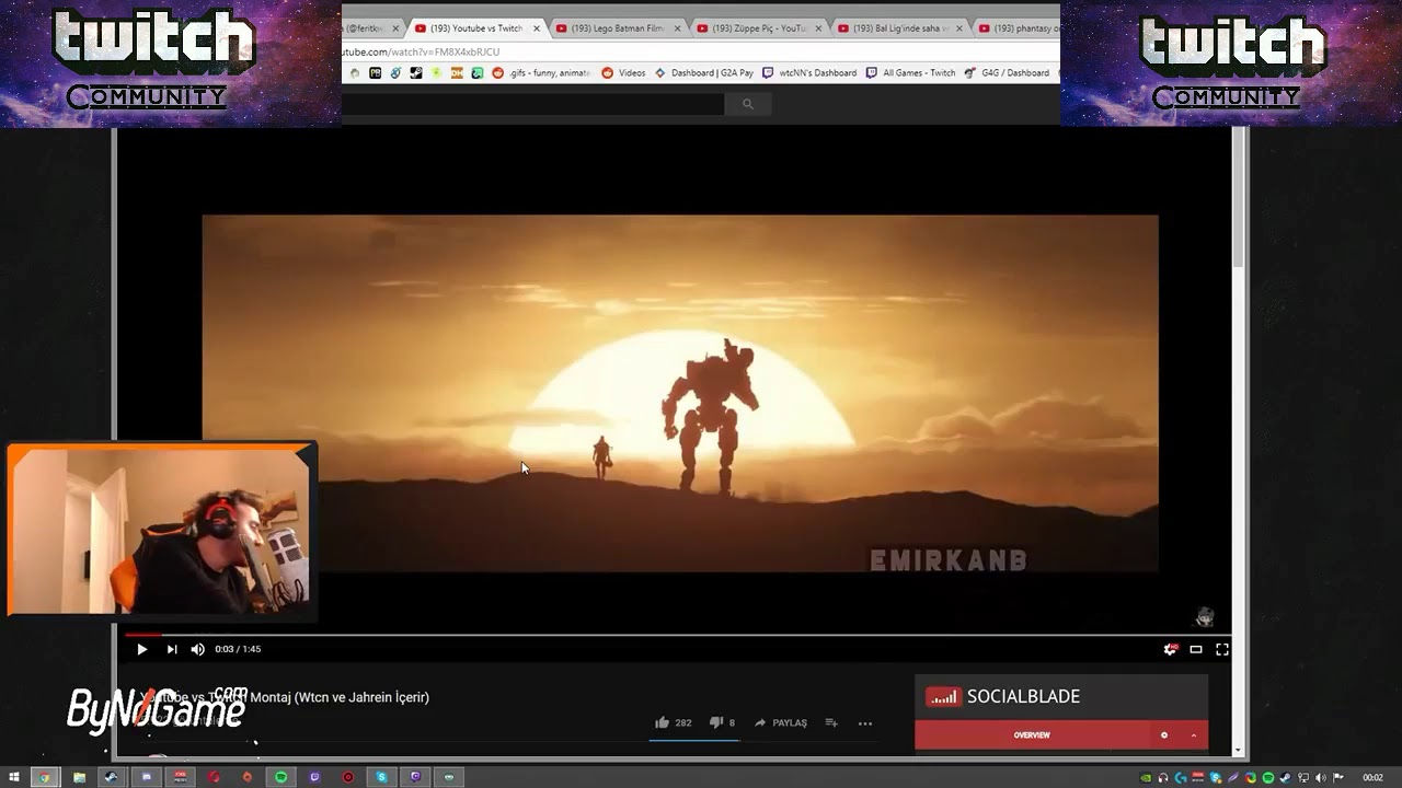 WtcNN Twitch VS Youtube İzliyor.