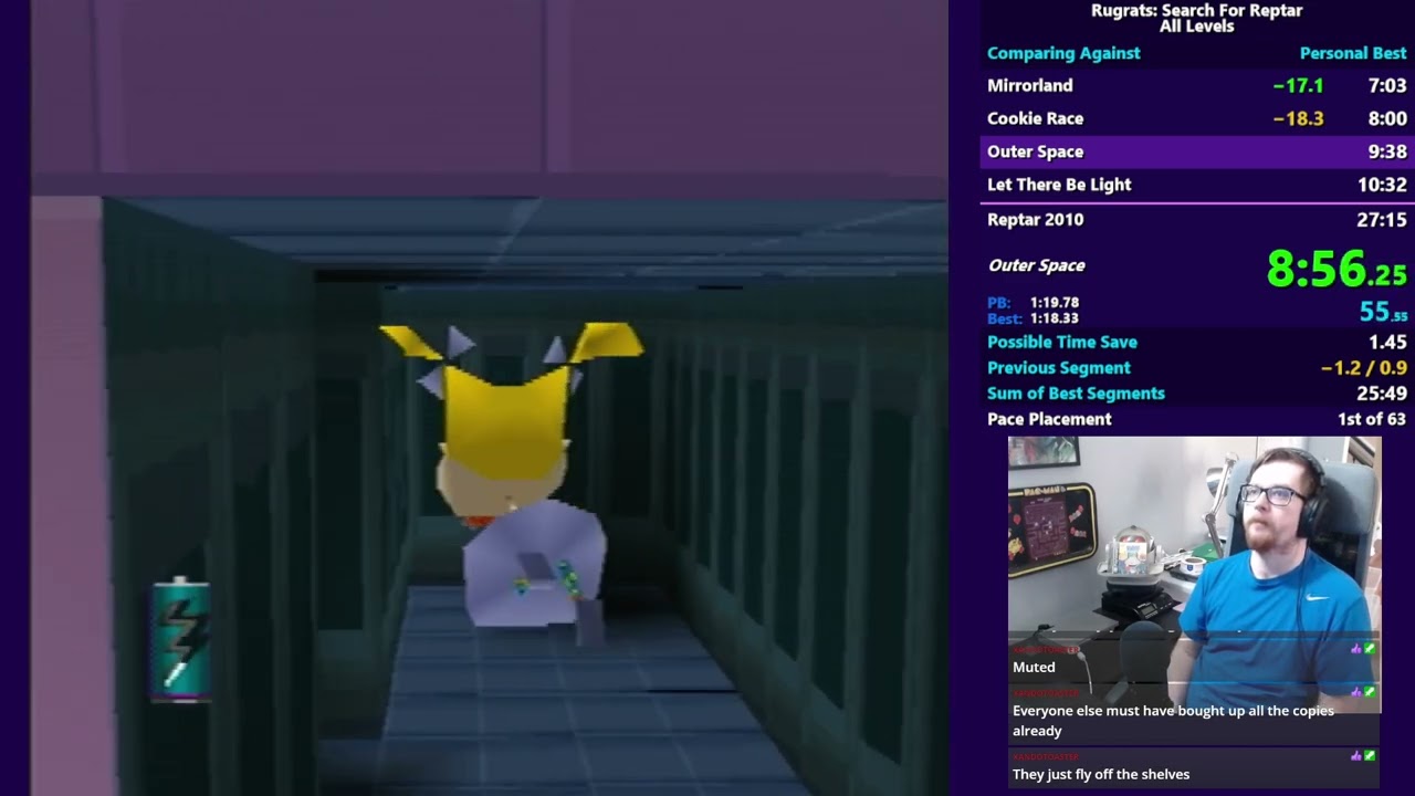 [PB] Rugrats: Search for Reptar - All Levels Speedrun - 26:58