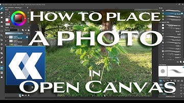 How to place or import a photo into Open Canvas | Open Canvas 7 Tutorials