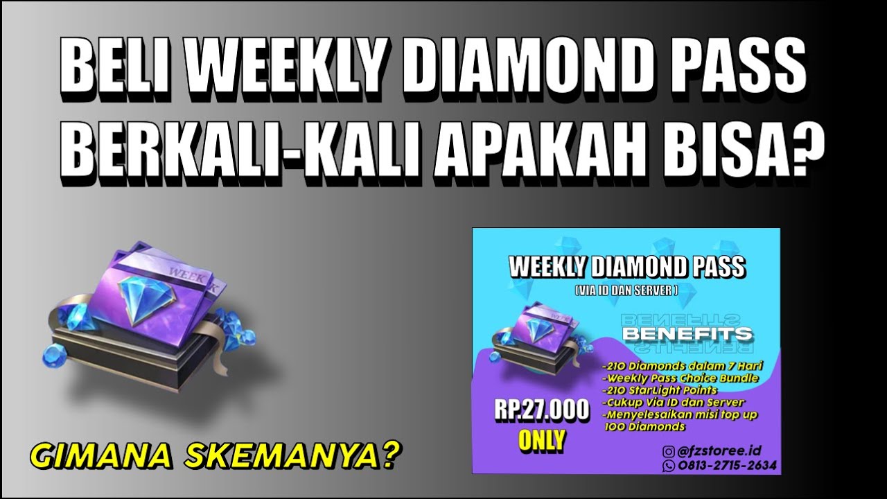 WEEKLY DIAMOND PASS BISA DIGANDAKAN? WEEKLY DIAMOND PAS MURAH YouTube