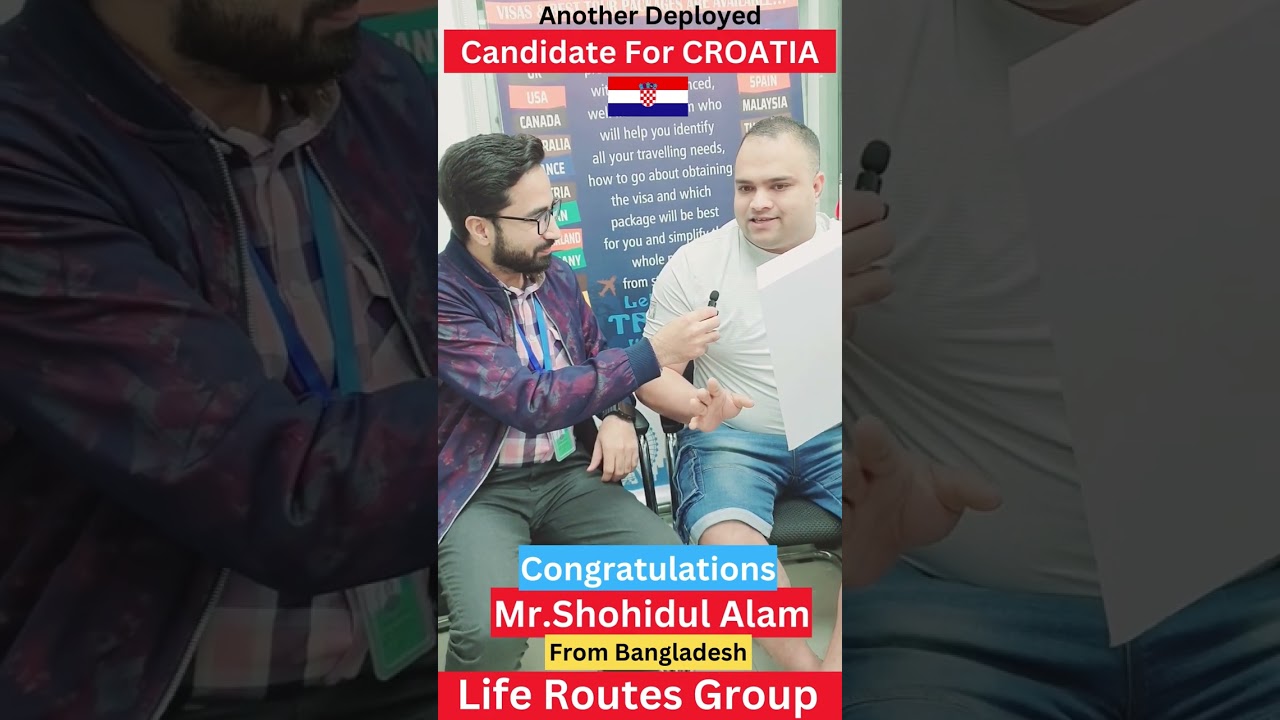Croatia Visa Approved|Bangladesh|National|
