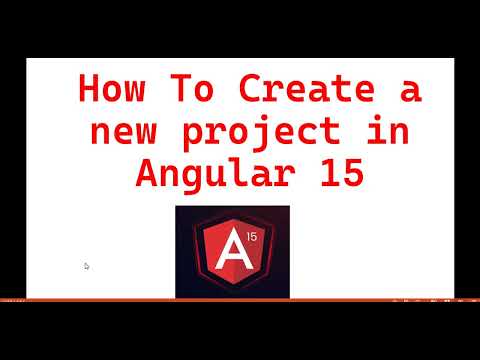 Vídeo: Com puc crear un projecte angular a Visual Studio 2015?