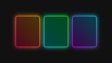 Glowing Gradient Border Effects Using HTML & CSS