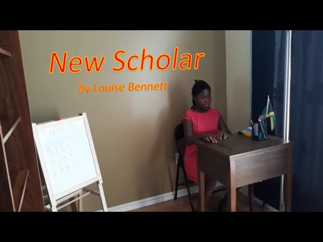 New Scholar - Miss Lou poem