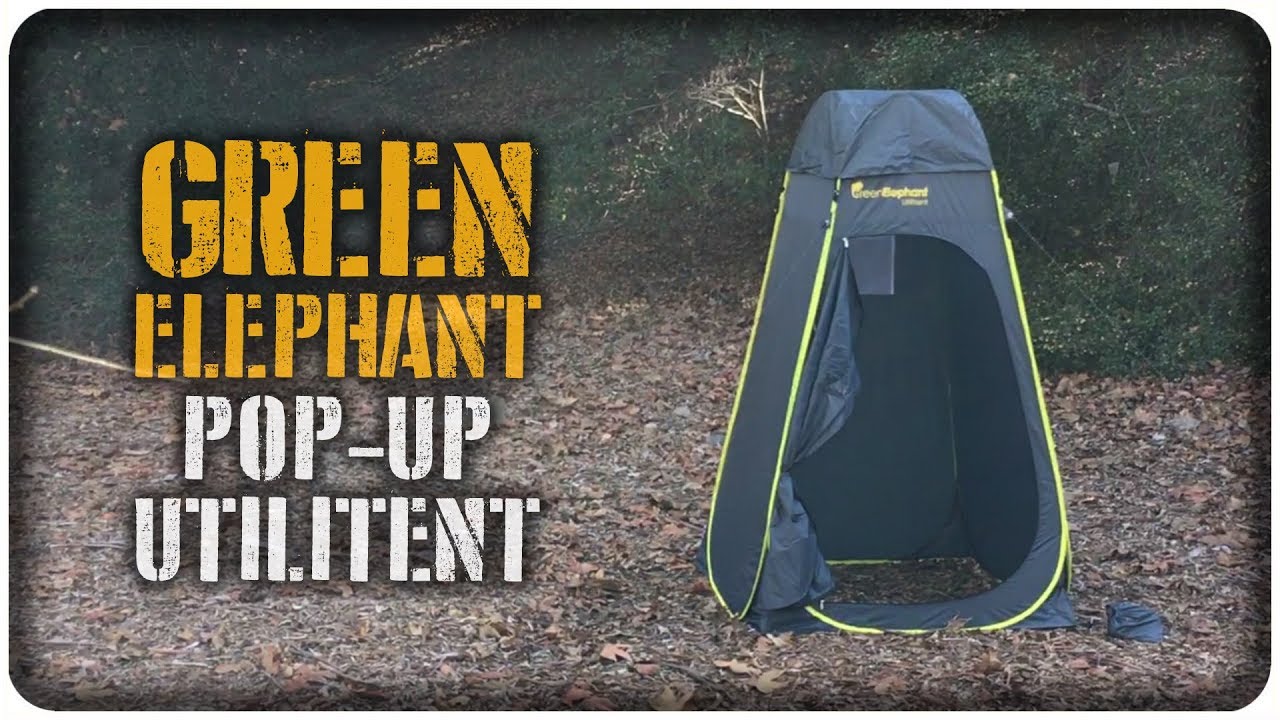 Privacy Utility Tent: Green Elephant Pop Up Utilitent Shower Tent