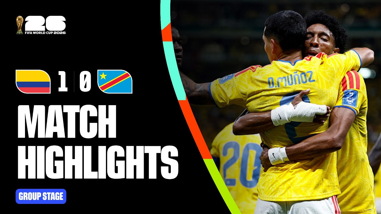 Resumen: Highlights | Colombia 1-0 Congo DR | FIFA World Cup 2026™