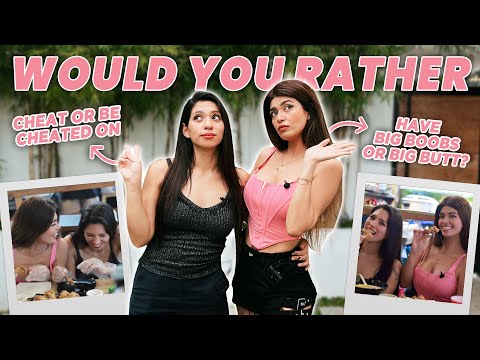 Answering Intense Would You Rather Questions with My Sister + Unlimited Chicken Wings! | Dr. Glam