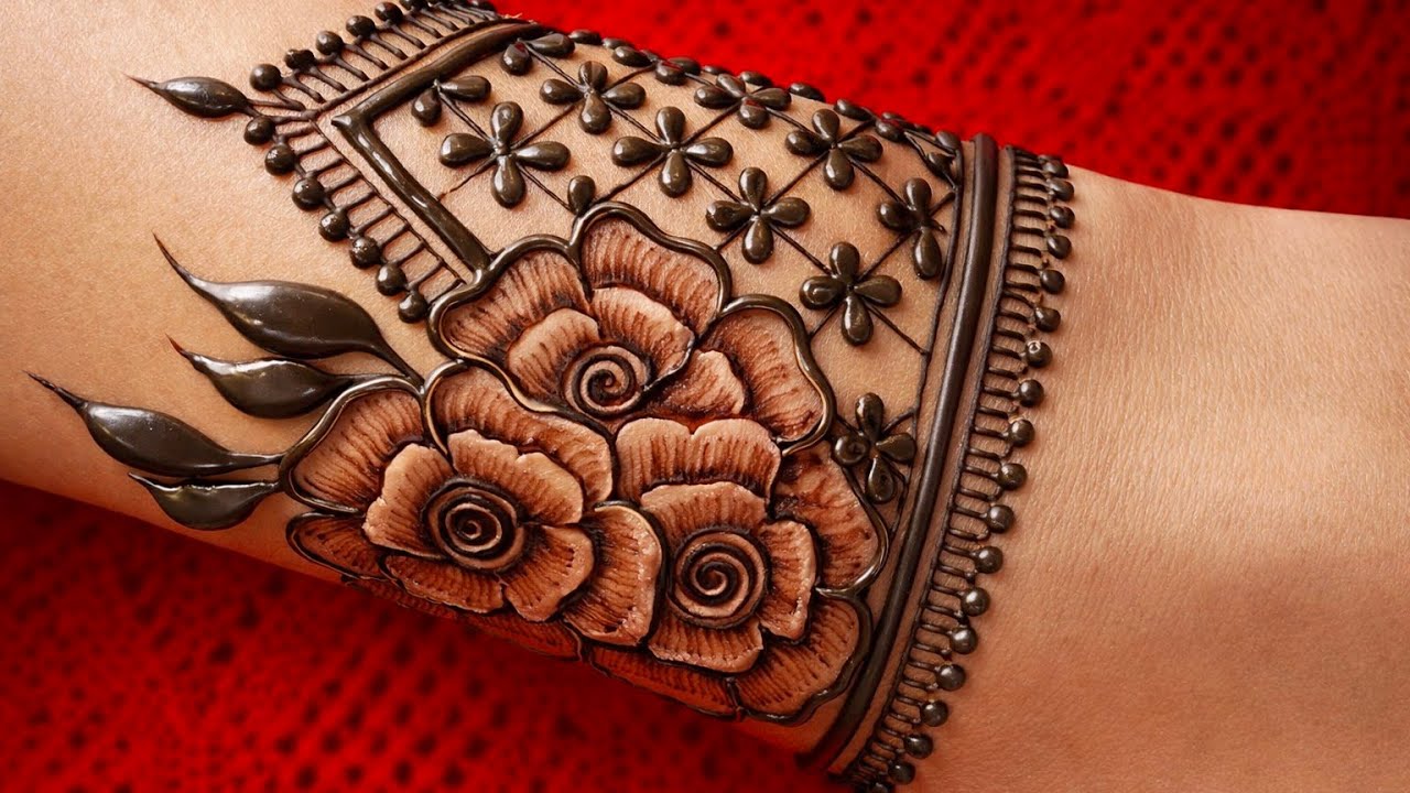 Beautiful Arabic Mehndi Design for Back Hand | Easy 3D Floral Mehndi Tutorial 2026