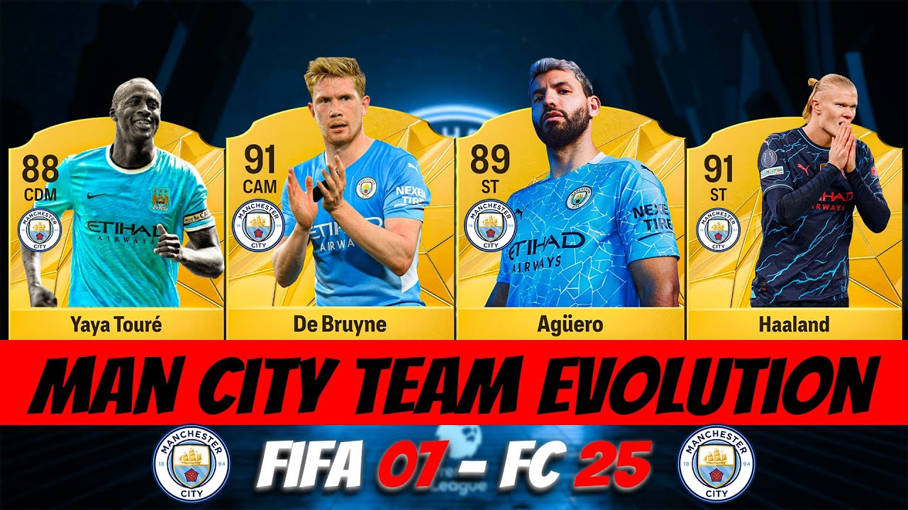 FC 25: Man City Team Evolution in FIFA! (FIFA 07 - FC 25) (EA FC 25)! 😱🔥 ft. De Bruyne, Aguero ...