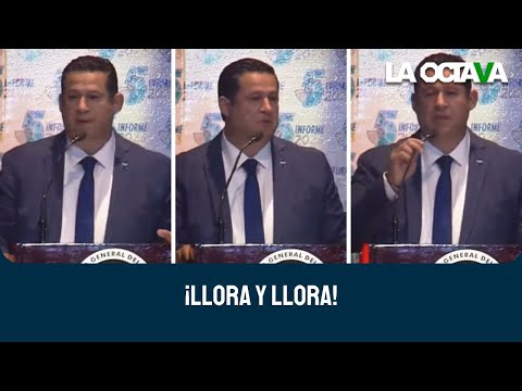 GOBERNADOR de GUANAJUATO LLORA en QUINTO INFORME de SU AMIGO el FISCAL del ESTADO MÁS VIOLENTO