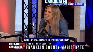 Meet the Candidates: Dalaina Bean (D) - 6th District Magistrate | Primary 2026