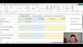 Excel Help for Project 2: The Financial Project, Ivy Tech Spring 2023