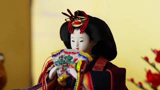 伝統的な雛人形 ひな壇飾り 五人飾 久月 ケース飾り ひな人形 親王飾 雛人形 久月 ひな人形 雛 ケース飾り 親王飾り 御雛 黄櫨染 小三