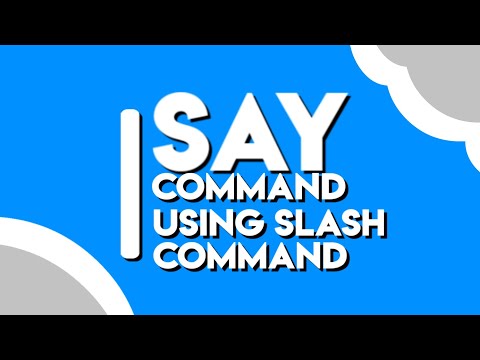 #4 BDFD | How to make Say Command in Slash Command