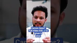 🚨🙄What is Canvas Apps in Telugu | Prudhvi Raj Meda #microsoftpowerapps #canvasapps