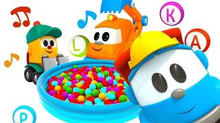 Cante com Léo, o caminhão, e aprenda a soletrar! Músicas infantis com carrinhos divertidos