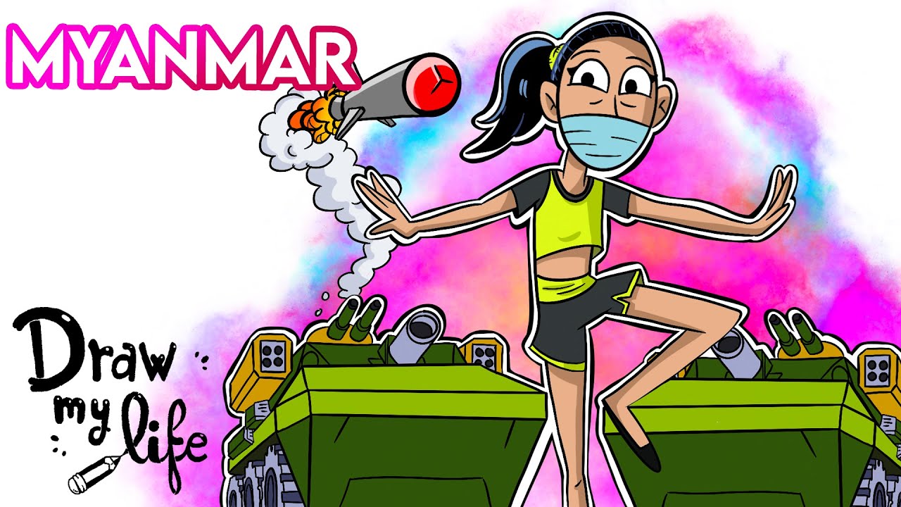 ¿QUÉ ESTÁ PASANDO en MYANMAR? 🤔 💣| Draw My Life en Español - YouTube